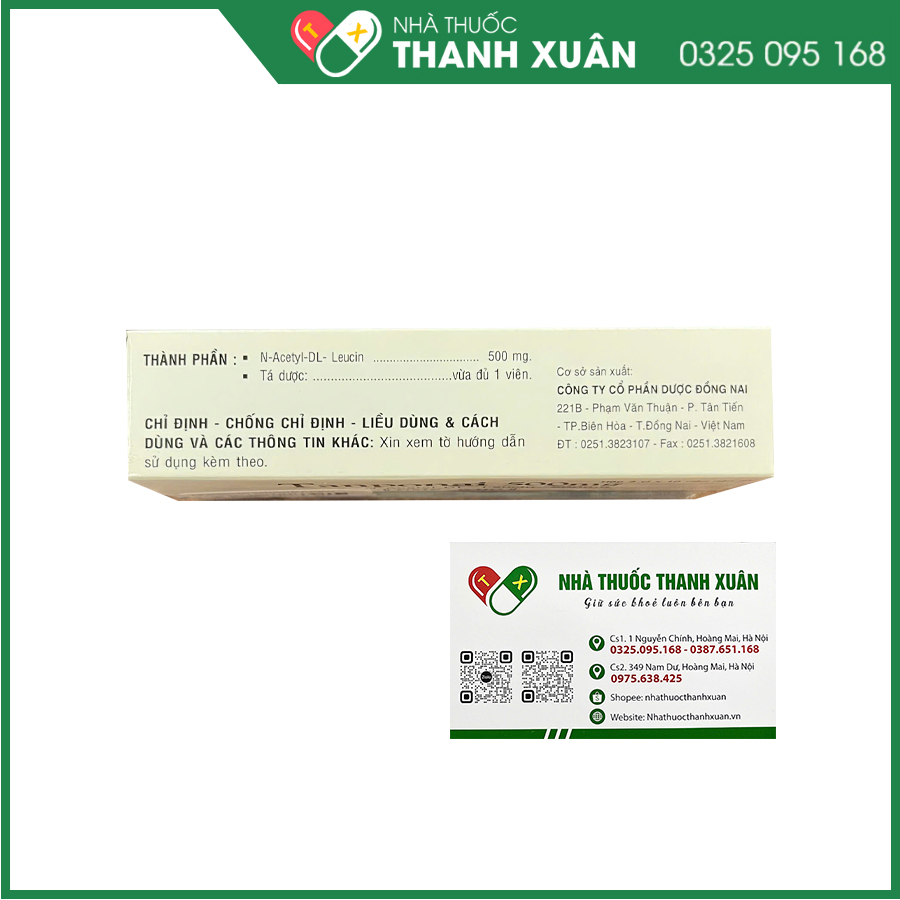 Tanponai 500mg thuốc điều trị triệu chứng các cơn chóng mặt ở người lớn